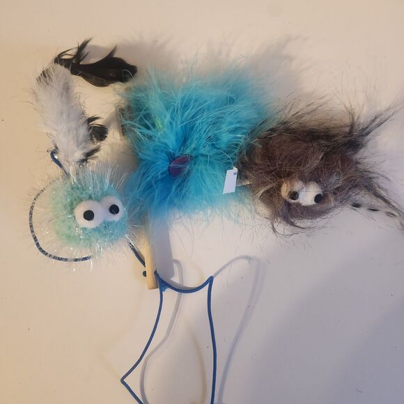 Coastal Other - Turbo Monster with Wand and Cat Toy and 2 Plush Cat Catnip Toys